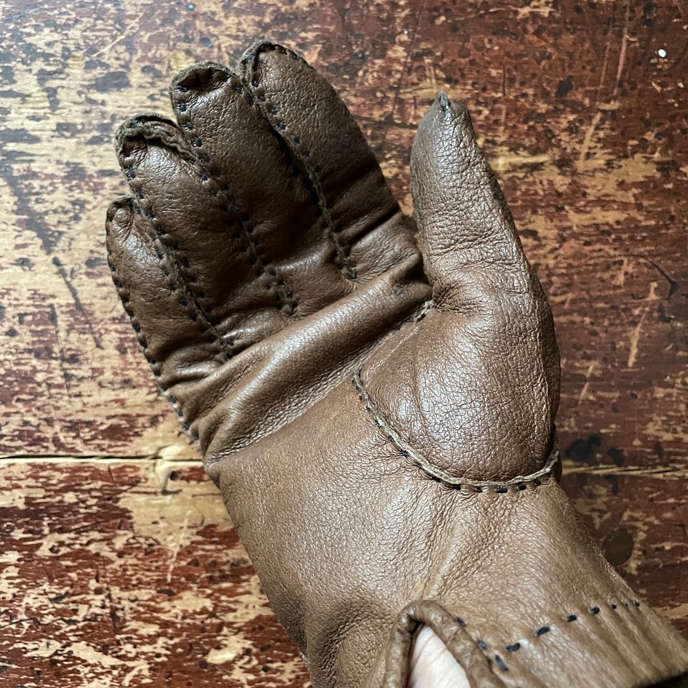 vintage leather driving gloves - Picture 6 of 11
